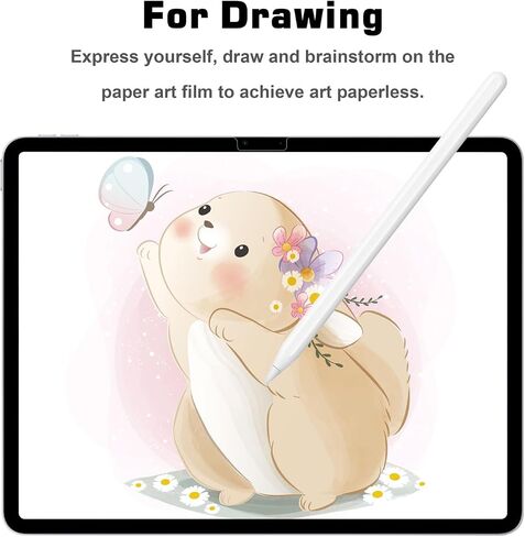 واقي شاشة ورقي من Homagical لجهاز iPad Air 11 M2 2024، واقي شاشة ورقي غير لامع مضاد للتوهج متوافق مع Apple Pencil Pro، الكتابة والرسم والرسم عند الاستخدام على الورق in Saudi Arabia