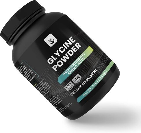 PURE ORIGINAL INGREDIENTS Glycine Powder, 5 lb, No Magnesium or Rice Fillers, Lab Verified in Saudi Arabia