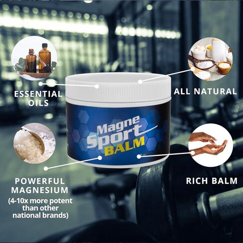 MagneSport Topical Magnesium Balm for Athletic Recovery - 8oz Jar in Saudi Arabia