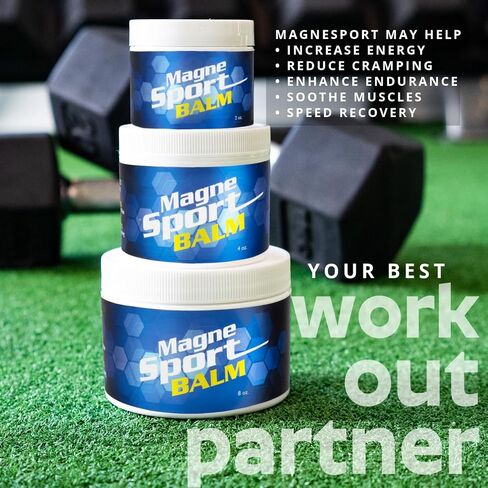 MagneSport Topical Magnesium Balm for Athletic Recovery - 8oz Jar in Saudi Arabia