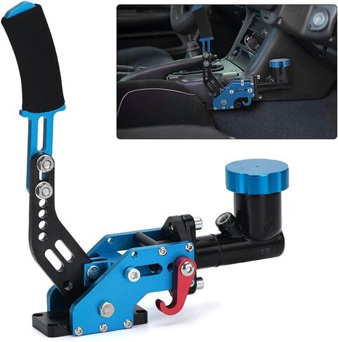 Racing Hydraulic Drift Handbrake Gear Lever W/Oil Tank Hydro E-Brake Rally 3/4 0.75Bar 3/8-24 Parking Adjustable Brake Black in Kuwait