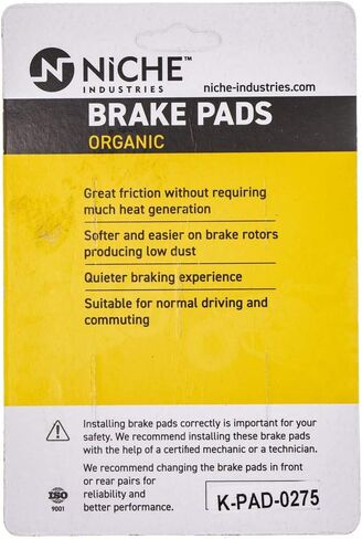 NICHE Brake Pad Set for Kawasaki Vulcan 1500 750 500 800 43082-1029 43082-1194 Front Rear Organic in Saudi Arabia
