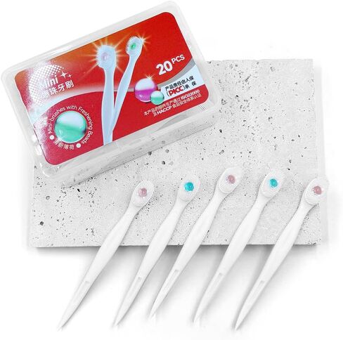 Mini Brushes-Disposable Toothbrushes Portable for Work or Trave 20 pcs (Mint) in Saudi Arabia