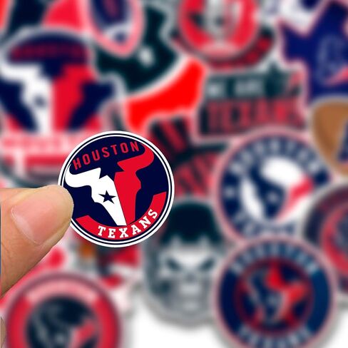 30 PCS Houston Stickers Decal for Texans Stickers for Water Bottle, Laptop, Bicycle, Computer, Motorcycle, Travel Case, Car Decal Decoration Sticker in Saudi Arabia