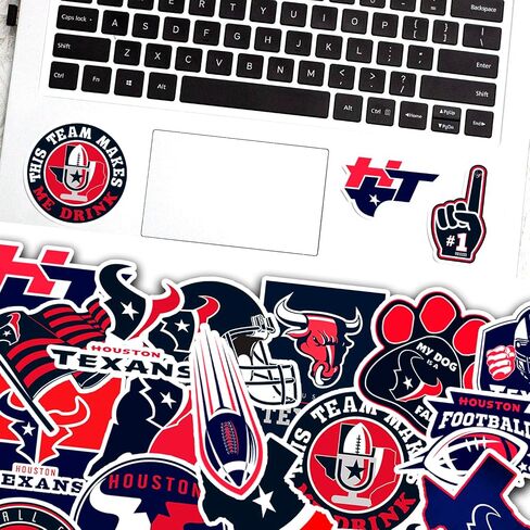 30 PCS Houston Stickers Decal for Texans Stickers for Water Bottle, Laptop, Bicycle, Computer, Motorcycle, Travel Case, Car Decal Decoration Sticker in Saudi Arabia