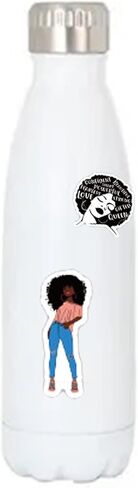 ملصق لاصق الميلانين بوبين الأسود 62 قطعة، ملصقات سحرية من الفينيل المقاوم للماء للكمبيوتر المحمول والكمبيوتر ولوح التزلج والزجاجة وهدايا الموضة للمراهقين in Kuwait