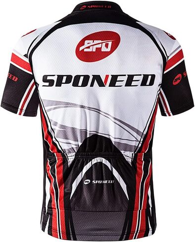 sponeed Men Bicycle Jersey Full Zipper Biking Shirt Cycling Tops Breathable in Kuwait