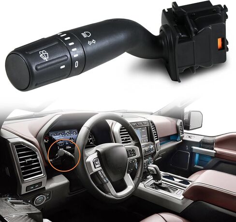 CBS2293 Windshield Wiper Switch Turn Signal Switch Control Replaces Fits for Ford F150 2015-2020, F250 F350 F450 Super Duty 2017-2020, Wind Shield Wiper Multifunction Switch, OE# FL3Z13K359AA in Kuwait