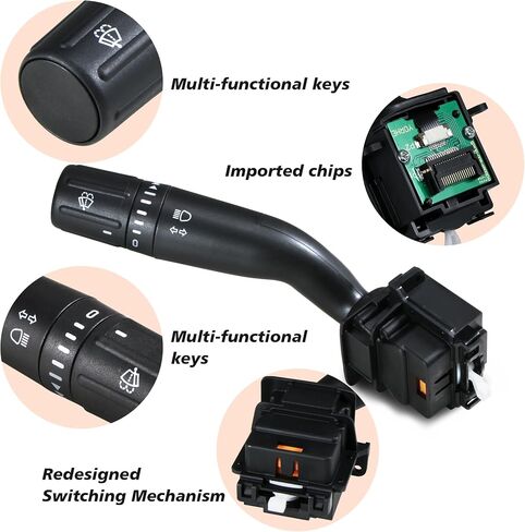 CBS2293 Windshield Wiper Switch Turn Signal Switch Control Replaces Fits for Ford F150 2015-2020, F250 F350 F450 Super Duty 2017-2020, Wind Shield Wiper Multifunction Switch, OE# FL3Z13K359AA in Kuwait