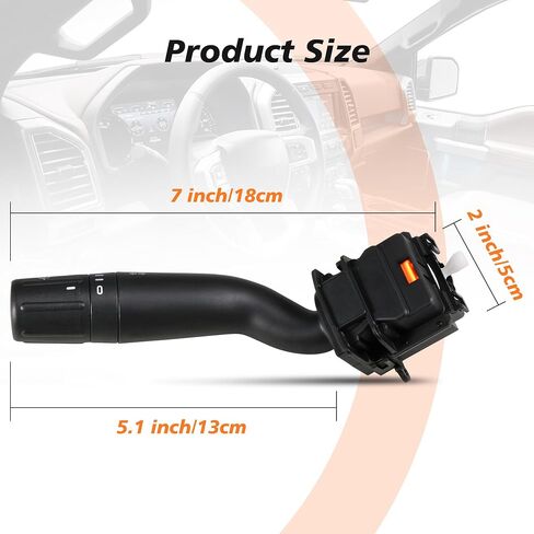 CBS2293 Windshield Wiper Switch Turn Signal Switch Control Replaces Fits for Ford F150 2015-2020, F250 F350 F450 Super Duty 2017-2020, Wind Shield Wiper Multifunction Switch, OE# FL3Z13K359AA in Kuwait