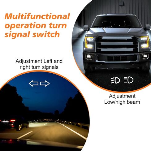 CBS2293 Windshield Wiper Switch Turn Signal Switch Control Replaces Fits for Ford F150 2015-2020, F250 F350 F450 Super Duty 2017-2020, Wind Shield Wiper Multifunction Switch, OE# FL3Z13K359AA in Kuwait