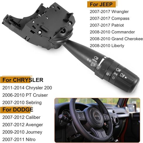 CBS2293 Windshield Wiper Switch Turn Signal Switch Control Replaces Fits for Ford F150 2015-2020, F250 F350 F450 Super Duty 2017-2020, Wind Shield Wiper Multifunction Switch, OE# FL3Z13K359AA in Kuwait