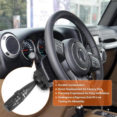 CBS2293 Windshield Wiper Switch Turn Signal Switch Control Replaces Fits for Ford F150 2015-2020, F250 F350 F450 Super Duty 2017-2020, Wind Shield Wiper Multifunction Switch, OE# FL3Z13K359AA in Kuwait