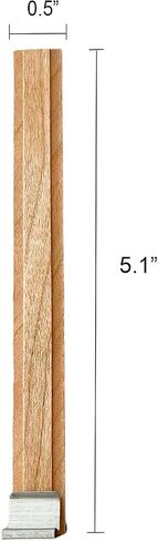 30 Sets Double-Layered Wooden Candle Wicks and Stands 5.1 X 0.5 Inch Natural Candle Wood Wicks Wooden Wicks Wood Wicks for Candles Making,Wooden Candle Wick with Base and Stickers in Kuwait