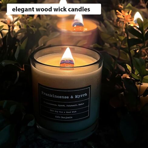 30 Sets Double-Layered Wooden Candle Wicks and Stands 5.1 X 0.5 Inch Natural Candle Wood Wicks Wooden Wicks Wood Wicks for Candles Making,Wooden Candle Wick with Base and Stickers in Kuwait