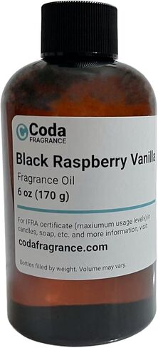 زيت عطري بالفانيليا والتوت الأسود | من عطر كودا | للشموع والصابون والمزيد (6 أونصة) in Kuwait