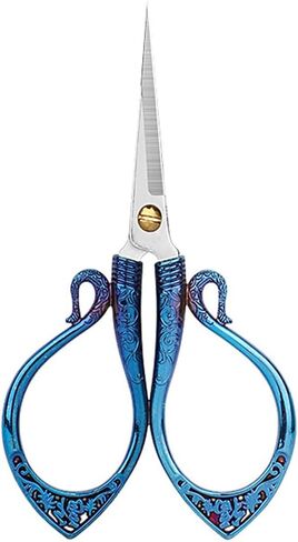 4.1" Vintage Embroidery Scissors, Stainless Steel Small Sewing Scissors Sharp Shears for Sewing Crafting Art Work Cross Stitch Cutting Handcraft Crochet Knitting Needlework DIY Tools Bronze in Kuwait