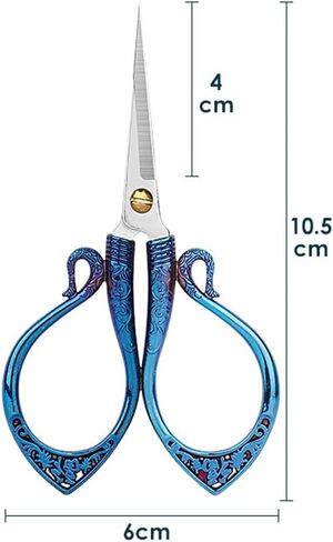 4.1" Vintage Embroidery Scissors, Stainless Steel Small Sewing Scissors Sharp Shears for Sewing Crafting Art Work Cross Stitch Cutting Handcraft Crochet Knitting Needlework DIY Tools Bronze in Kuwait