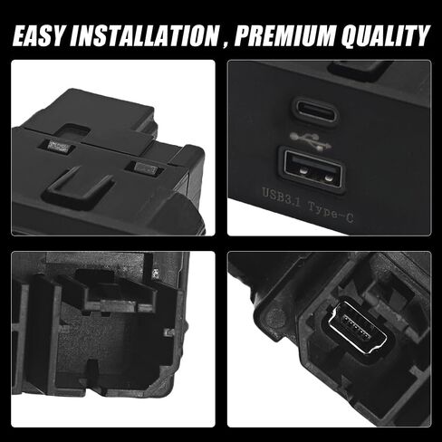 وحدة USB Carplay، وحدة ترقية واجهة USB من النوع C + متوافقة مع Ford Lincoln SYNC 3 الإصدار 3.4 تدعم الشحن السريع Apple Carplay Android، تحل محل HC3Z-19A387-B in Saudi Arabia