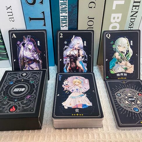 بطاقات Genshin Impact بطاقات Genshin Impact Poker، مجموعة بطاقات ألعاب الطاولة هدية لمحبي ألعاب Genshin in Kuwait