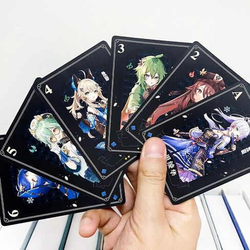 بطاقات Genshin Impact بطاقات Genshin Impact Poker، مجموعة بطاقات ألعاب الطاولة هدية لمحبي ألعاب Genshin in Kuwait