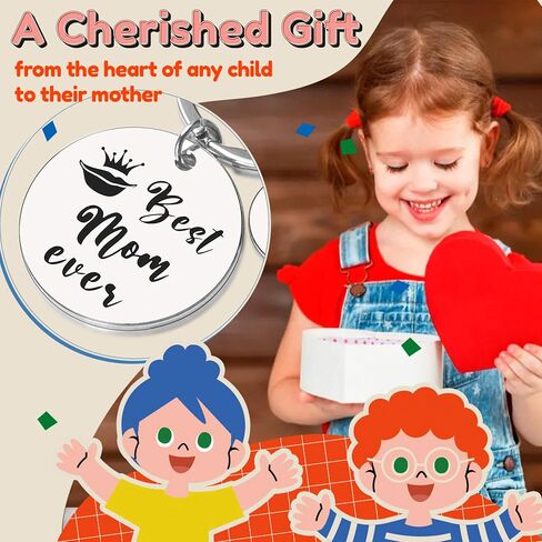 Mothers Day Gifts for Mom from Daughter - Mom Keychain from Son - From Playtime To Bedtime You're My Favorite Person Ever, Best Mom Ever Mom Gifts for Her Day Birthday Christmas from Children Kids in Saudi Arabia