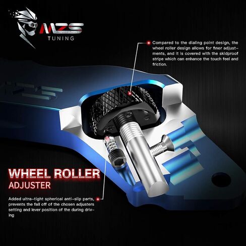 MZS Motorcycle Brake Clutch Levers Wheel Roller Adjustment Short CNC Blue ME-1428 Compatible with GSXR 600 750 1000 GSR600 GSR750 GSXS750 SFV650 SFV650 SV650 TL1000S DL650 GSX250R in Saudi Arabia