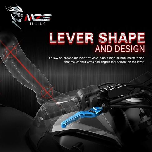 MZS Motorcycle Brake Clutch Levers Wheel Roller Adjustment Short CNC Blue ME-1428 Compatible with GSXR 600 750 1000 GSR600 GSR750 GSXS750 SFV650 SFV650 SV650 TL1000S DL650 GSX250R in Saudi Arabia