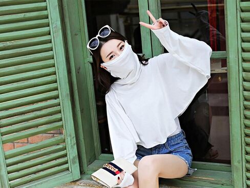 MioCloth Cooler Arm Sleeve Face Anti-UV Cooling Shawl لركوب الخيل والقيادة على الشاطئ in Kuwait