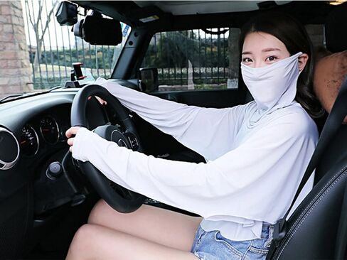 MioCloth Cooler Arm Sleeve Face Anti-UV Cooling Shawl لركوب الخيل والقيادة على الشاطئ in Kuwait
