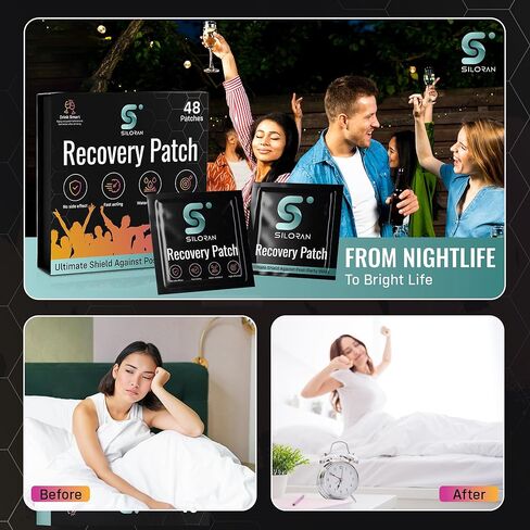 Premium Recovery Patch (48 Days Supply) - After Alcohol Relief, Smart Redee Patch, Alcohol Flush Patch, Rescue Patch, Drinking Patches, Alcohol Patch, Release Energy Drink, Party Patch in Saudi Arabia