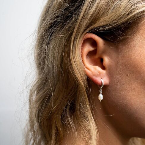 Pearl Earrings for Women Dainty Gold Pearl Drop Dangle Earrings Hypoallergenic Pearl stud Earrings Wedding Jewelry Gift for Women in Kuwait