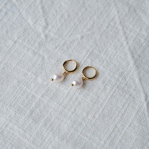 Pearl Earrings for Women Dainty Gold Pearl Drop Dangle Earrings Hypoallergenic Pearl stud Earrings Wedding Jewelry Gift for Women in Kuwait