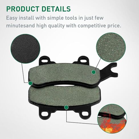 X3 Brake Pads Kit For Can Am Maverick X3 2017-2020/Defender Max HD10 / Defender Max HD8/#715900379 715900380 715900386 715900387 in Saudi Arabia
