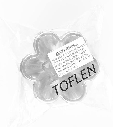 TOFLEN 8 oz Dessert Cups with Spoons, 50 Pack Clear Plastic Small Party Serving Bowls for Sundae, Parfait, Fruit, Strawberry Shortcake, Disposable Snack Bowls (Flower Shape) in Saudi Arabia