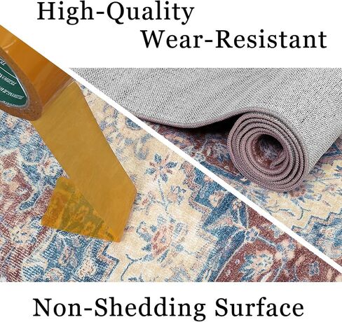 Washable Vintage Runner Rug 2x6, Washable Rug Runner Non-Slip Traditional Bathroom Rug, Non-Shedding Medallion Kitchen Mat Soft Carpet Runner for Entry Foyer Laundry in Saudi Arabia