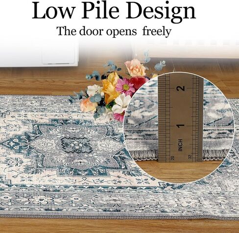 سجادة عداء عتيقة قابلة للغسل مقاس 2 × 6، سجادة حمام تقليدية غير قابلة للانزلاق، سجادة مطبخ غير قابلة للتساقط، سجادة مطبخ ناعمة لغسيل بهو الدخول in Kuwait