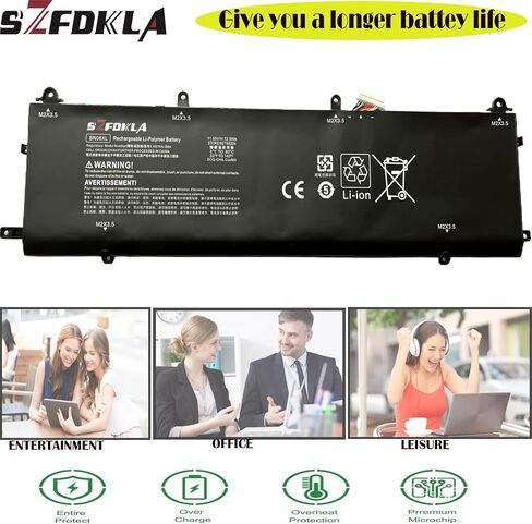 بطارية بديلة للكمبيوتر المحمول BN06XL BN06072XL L68235-1C1 TPN-Q226 72.9WH 11.55V لجهاز HP Spectre X360 المكشوف 15 Series 15-EB 15T-EB 15-EB0005NI 15-EB0005UR 15-EB0043DX 15-EB0675NG 15-EB0917N ز in Kuwait
