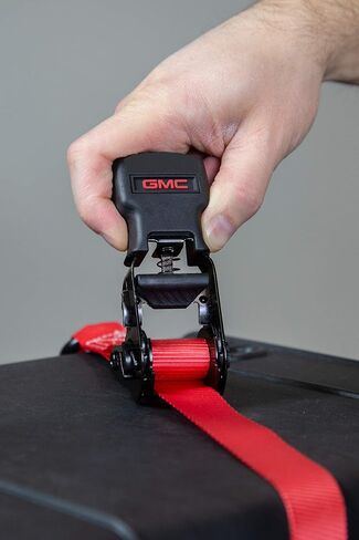 GMC G5000 Red 1" x 14' Rugged Durable Ratchet Tie Down Straps (1,500 LB Break Strength), 6 Pack in Saudi Arabia