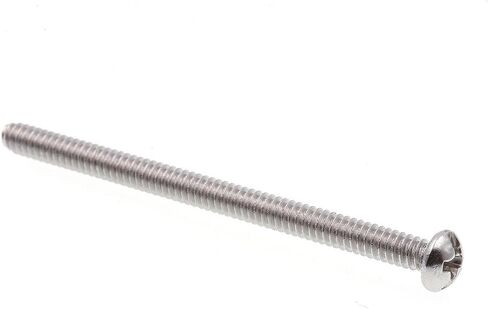 برغي آلة Prime-Line 9003381، رأس مستدير، مجموعة مشقوقة/فيليبس، #6-32 × 2 بوصة، فولاذ مقاوم للصدأ درجة 18-8، عبوة من 100 قطعة in Saudi Arabia