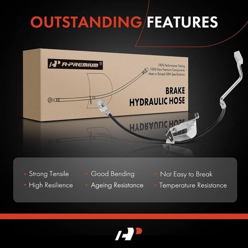 A-Premium Front Driver Brake Hydraulic Hose Compatible with Select Ford Models - For F-250/F-350/F-450/F-550 Super Duty 2013 2014 2015 2016 - Replace# GC3Z2078C in Saudi Arabia