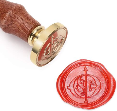 Wax Seal Stamp, Brass Seal with Wooden Handle, Victorian Letter B in Saudi Arabia