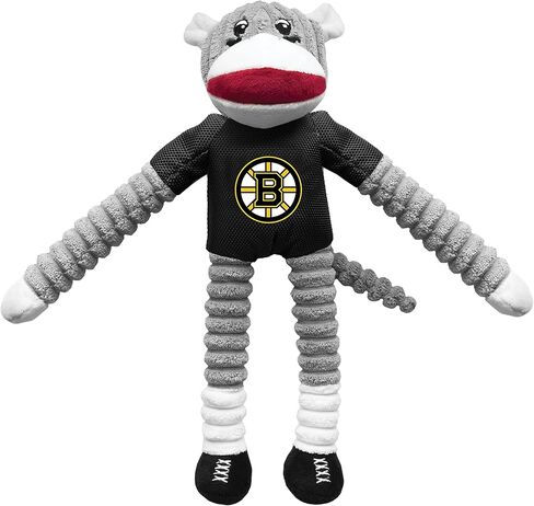 مجموعة ألعاب الحيوانات الأليفة من Littlearth للبالغين من الجنسين NHL Boston Bruins على شكل قرد وقرص طائر، لون الفريق، مقاس واحد in Saudi Arabia
