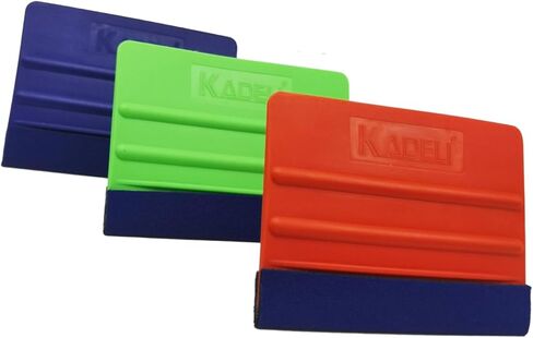 مجموعة ممسحة اللباد المكونة من 3 قطع، 3 ألوان من صلابة مختلفة يمكن استخدام ممسحة اللباد لوضع الملصقات، وتلوين النوافذ، وتغليف الفينيل in Kuwait