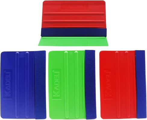 مجموعة ممسحة اللباد المكونة من 3 قطع، 3 ألوان من صلابة مختلفة يمكن استخدام ممسحة اللباد لوضع الملصقات، وتلوين النوافذ، وتغليف الفينيل in Kuwait