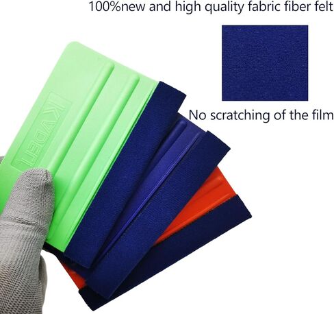 مجموعة ممسحة اللباد المكونة من 3 قطع، 3 ألوان من صلابة مختلفة يمكن استخدام ممسحة اللباد لوضع الملصقات، وتلوين النوافذ، وتغليف الفينيل in Kuwait