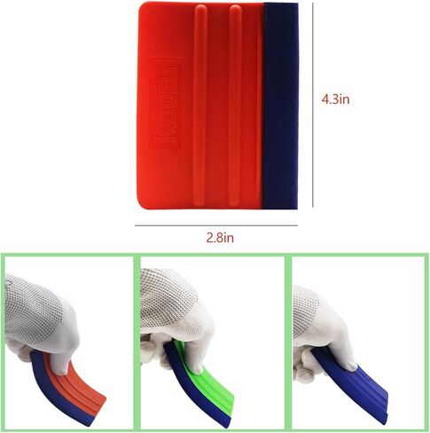 مجموعة ممسحة اللباد المكونة من 3 قطع، 3 ألوان من صلابة مختلفة يمكن استخدام ممسحة اللباد لوضع الملصقات، وتلوين النوافذ، وتغليف الفينيل in Kuwait