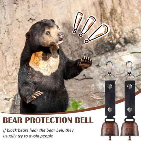 Hotop Bear Bell with Whistle Set 10 Loud Bear Bell with Magnetic Silencer 10 Emergency Whistle Bear Protection Product Survival Outdoor Hiking Camping Fishing Climbing Self Defense in Saudi Arabia