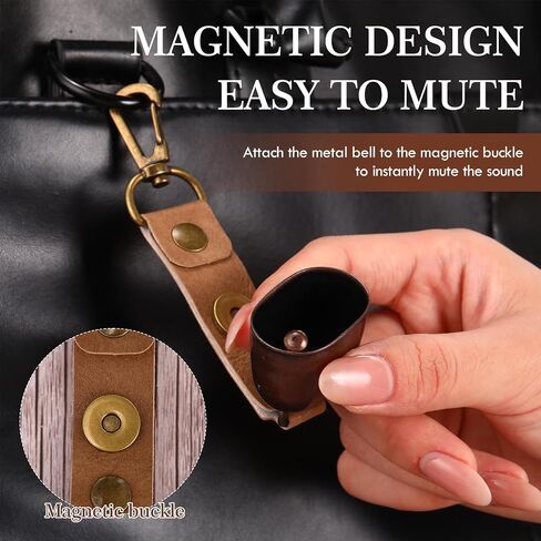 Hotop Bear Bell with Whistle Set 10 Loud Bear Bell with Magnetic Silencer 10 Emergency Whistle Bear Protection Product Survival Outdoor Hiking Camping Fishing Climbing Self Defense in Saudi Arabia