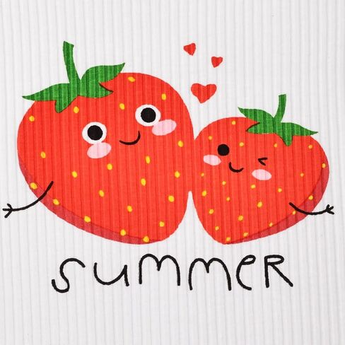 ملابس طفلة حديثي الولادة رومبير الفاكهة كشكش قصير الأكمام تنورة جينز مع مجموعة ملابس عقال 0-18 شهرًا in Kuwait